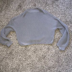 grey turtle neck sweater